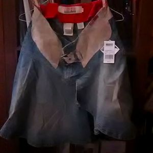 Brand new blue Jean mini skirt